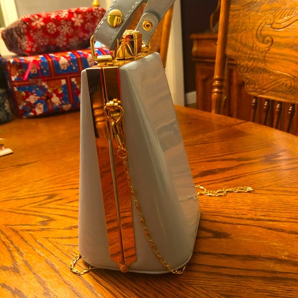 A Lovely Skyblue Vintage clutch - Picture 7 of 10